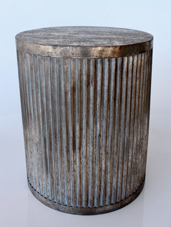 Set Of 2 Metal Drum Tables